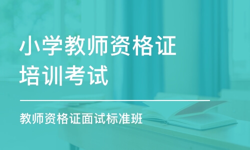 厦门小学教师资格证培训考试