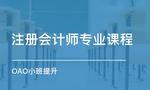 鄭州注冊會計師專業(yè)課程