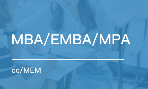 MBA/EMBA/MPA(cc)/MEM