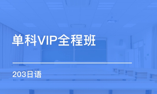 重庆单科VIP全程班（203日语）