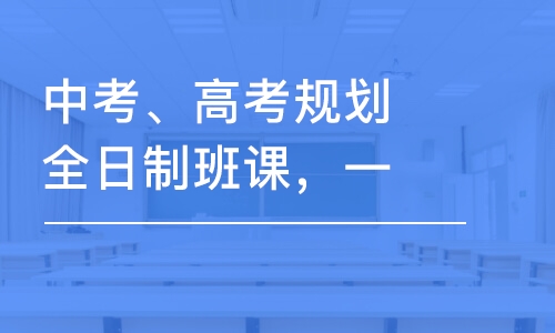 中考、高考規(guī)劃全日制班課，一對一課程