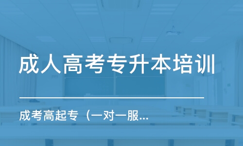 西安成人高考專升本培訓(xùn)班