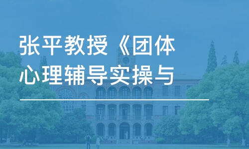 合肥張平教授《團體心理輔導實操與督導》