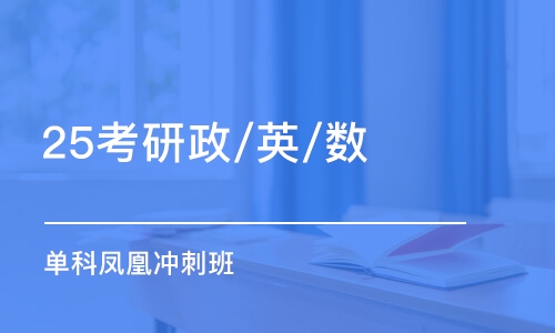 济南25考研政/英/数 单科凤凰冲刺班