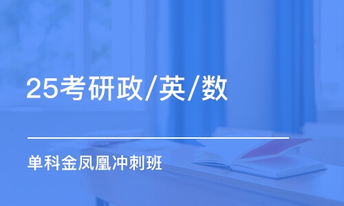 济南25考研政/英/数 单科金凤凰冲刺班