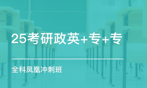 济南25考研政英+专+专 全科凤凰冲刺班