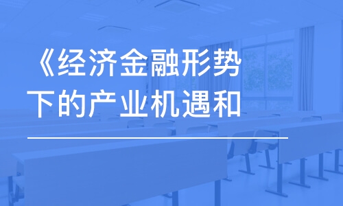 广州《经济金融形势下的产业机遇和挑战》