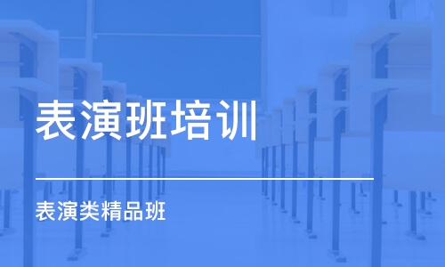 上海表演班培訓(xùn)