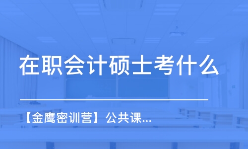 上海在职会计硕士考什么