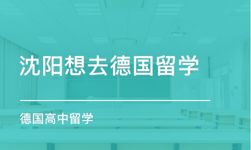 沈阳想去德国留学