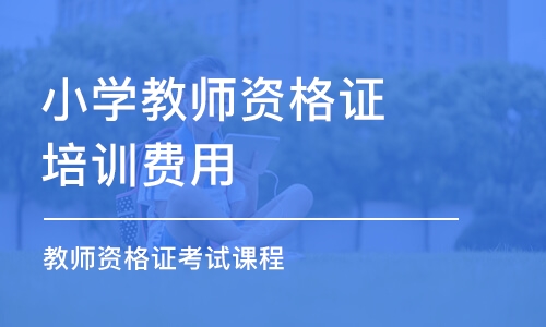 合肥小学教师资格证培训费用