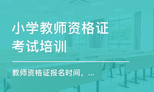 上海小学教师资格证考试培训