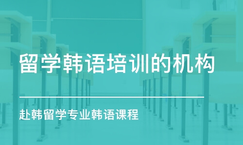 重慶留學(xué)韓語培訓(xùn)的機構(gòu)