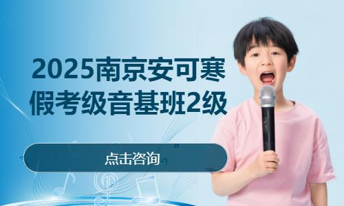 南京2025南京安可寒假考级音基班2级