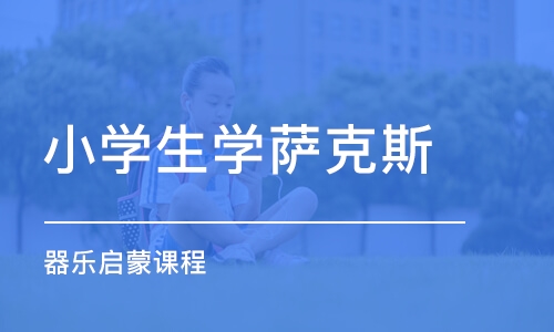 济南小学生学萨克斯