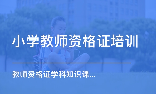 苏州小学教师资格证培训班