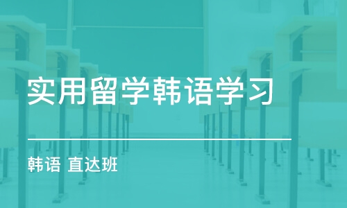 南京实用留学韩语学习