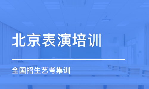 北京表演培训机构