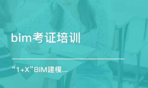 广州bim考证培训机构